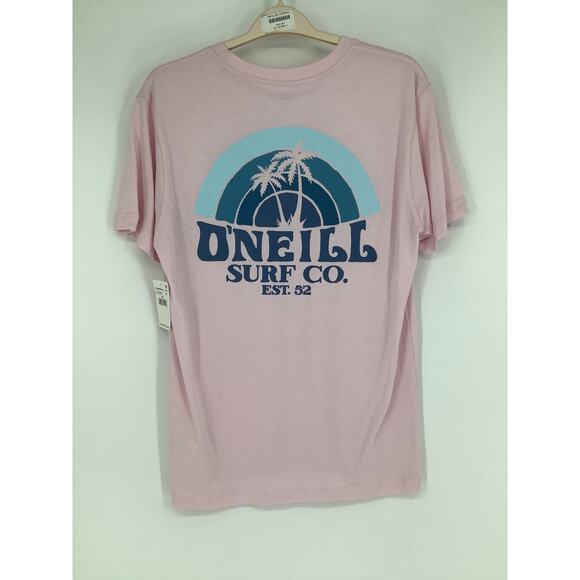 O'Neill Men's Medium Pink Shaved Ice Short Sleeve T-Shirt Casual Summer N3-30 - Picture 3 of 6